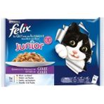 Felix Junior Yavru Pounch 4x85 gr 5 Adet Tavuk ve Sığır Etli Kedi Maması