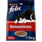 Felix Kattenvoer Sensations Tavuklu ve Sığır Etli 7.5 kg Kuru Kedi Maması