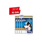 Felix Konserve Yaş Pouch Tavuklu 20x85 gr Yetişkin Kedi Maması