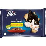 Felix Multi Pouch 4 X 85 gr Sığır Etli ve Tavuklu Yaş Kedi Maması