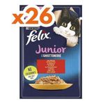 Felix Pouch Junior Sığır Etli 85x26 gr Yavru Yaş Kedi Maması