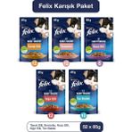 Felıx Pouch Karışık Kedi Yaş Mama 85 gr (52'li)