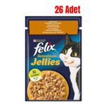 Felix Sensations Tavuklu ve Havuçlu 26x85 gr Kedi Konservesi