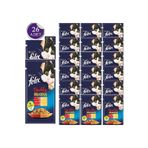 Felix Sığır Eti ve Kümes Hayvanlı Karışımı Yetişkin 26x85 gr Yaş Kedi Mama