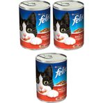 Felix Sığır Etli 3x400 Konserve Yaş Kedi Maması