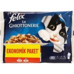 Felix Sığır Etli Tavuklu 4x85x12 Adet Ekonomik Paket Kedi Yaş Maması