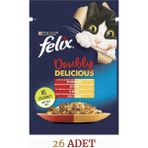 Felix Sığır Etli ve Kümes Hayvanlı Kedi Maması 85 gr 26 Adet