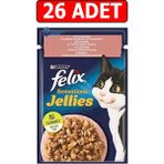 Felix Somonlu Karidesli Kedi Konservesi 85GR 26ADET Kedi Yaş Mama Sensations Pouch
