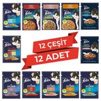 Felix Süper Karışık Özel Paket 12 Adet Yetişkin Yaş Kedi Maması