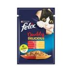 Felix Taze Sığır Etli ve Kümes Hayvanlı Jöleli Pouch 85 gr Yetişkin Kedi Konservesi