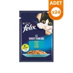 Felix Taze Ton Balıklı Jöleli Pouch Yetişkin Yaş Kedi Maması - 85 Gr 24 Adet