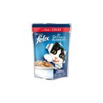 Felix Yetişkin Sığır Etli Yaş 100 gr Kedi Mama