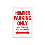 felizzi Duvar Dekoru 8x12 Inç Hummer Park Sadece Diğerleri Çekilecek Motosiklet Bisiklet Açık Kapalı Kalay Metal İşaretler
