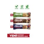 Fellas Granola Bar Protein Kaynağı (23 g) Karma Kutu (12 adet) x3