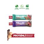 Fellas Protein Bar (32 G) Süper İkili Kutu - 24 Adet (Duble Kakaolu X 12 + Fındıklı Ve Kakaolu X 12)