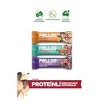Fellas Protein Bar, Karma Kutu (3 Çeşit), 32gr x 12 Adet