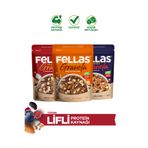 Fellas Protein Granola (270 g) 3'lü Mix Paket - Hindistan Cevizi + Kırmızı Meyveler + Karışık Kuruyemişli