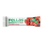 Fellas Vegan Protein Bar Çilek & Kakao 40 G (6'Li Paket)