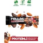 Fellas Yüksek Protein Bar - Bademli ve Kakaolu (45 g) x 12 Adet