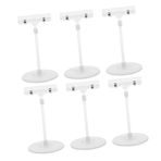 FELTECHELECTR 6 Paket Etiket Klips Kart Standı Süpermarket Plastik Tabela Tutucu Klipsleri Perakende Raf Düzenleyicileri Disk Klips Etiket Ekran Standı