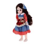 FELTECHELECTR Güzel Anime Bjd Doll 1/6 Bebek 18 Top Eklemli Bebek DIY Oyuncaklar Giysi Kıyafet Ayakkabı Ile Kızlar Çocuklar Için Ayarlanabilir Olmayan Saç Makyaj