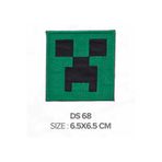 fema aksesuar Ütü İle Yapışan Arma-Patch-Yama MINE-CRAFT CREEPER 6,5X6,5 CM (1 ADET)