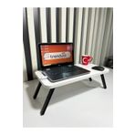 FEME Katlanır Laptop Masası Sehbası Çalışma Yatak Kahvaltı Masası 60x30