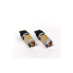 Femex 2 Adet T20 Led Çift Devre Büyük Dipsiz Led Ampul Mercekli 66 Ledi Turuncu