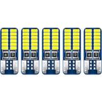 Femex 5 Adet T10 LED 24 Ledli Mini Yassı Park Plaka Tavan Bagaj Ledi