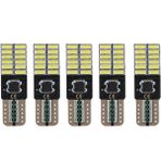 Femex 5 Adet T10 LED 24 Ledli Yassı Park Plaka Tavan Bagaj Ledi