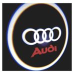 Femex Audi Araçlar İçin Pilli Yapıştırmalı Ledli Kapı Altı Logo