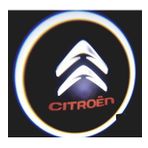 Femex Citröen Araçlar İçin Pilli Yapıştırmalı Kapı Altı Led Logo