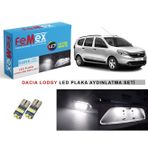 Femex Dacia Lodgy LED Plaka Aydınlatma Ampul Seti Femex Parlak Beyaz