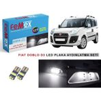 Femex Fiat Doblo D3 LED Plaka Aydınlatma Ampul Seti Femex Parlak Beyaz
