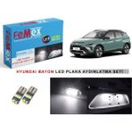 Femex Hyundai Bayon LED Plaka Aydınlatma Ampul Seti Femex Parlak Beyaz
