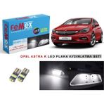 Femex Opel Astra K LED Plaka Aydınlatma Ampul Seti Femex Parlak Beyaz