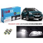 Femex Peugeot 2008 LED Plaka Aydınlatma Ampul Seti Femex Parlak Beyaz