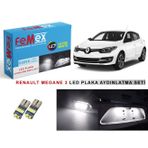 Femex Renault Megane 3 LED Plaka Aydınlatma Ampul Seti Femex Parlak Beyaz