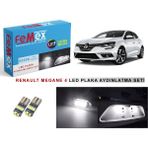 Femex Renault Megane 4 LED Plaka Aydınlatma Ampul Seti Femex Parlak Beyaz