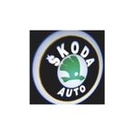 Femex Skoda Mesafe Sensörlü Pilli Yapıştırmalı Kapı Altı Led Logo