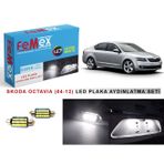 Femex Skoda Octavia LED Plaka Aydınlatma Ampul Seti Femex Parlak Beyaz