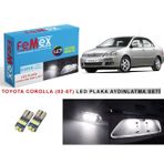 Femex Toyota Corolla (2002-2007) LED Plaka Aydınlatma Ampul Seti Femex Parlak Beyaz