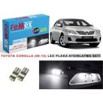 Femex Toyota Corolla (2008-2013) LED Plaka Aydınlatma Ampul Seti Femex Parlak Beyaz