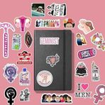 Feminizm Feminist Sticker Paketi/Bullet Journal Defter Çıkartma Ajanda Laptop Etiket
