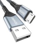 FEMORO Mikro USB Kablosu 10 ft, USB A'dan Mikro USB 2.0'a Şarj Kabloları Uzun USB Mikro Veri Aktarımı Android Kordon Tip A Örgülü 12W Tablet Galaxy S7 Edge Moto G5/G5S Plus ile Uyumlu