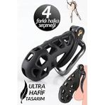 Femstar Büyük Boy Xxl Siyah Sissy Chastity Cage Bekaret Kafesi Kilidi (Siyah 3)