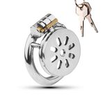Femstar Metal Flat Sissy Chastity Cage Bekaret Kafesi Penis Kilidi (METAL)