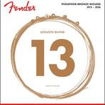 Fender 0730060408 Phosphor Bronze Akustik Gitar Teli (13-56) | 60M Medium Set Güçlü Volüm ve Dolgun Alt Frekanslar