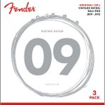 Fender 0730150309 Original 150 Pure Nickel Elektro Gitar Teli 3'lü Paket (09-42) | Saf Nikel Sarım Yumuşak Çalım Hissi ve Klasik Vintage Ton (3 Takım)