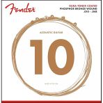 Fender 0730860402 860Xl Phosphor Bronze Dura-Tone Kaplamalı Akustik Gitar Teli (10-48) | Extra Light Kaplamalı Set Rahat Çalım Ve Uzun Süre Değişmeyen Ton